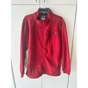 VTG Big Dogs Polar Dogs High Tech Gear Full Zip Fleece Jacket Red‎ Men's L